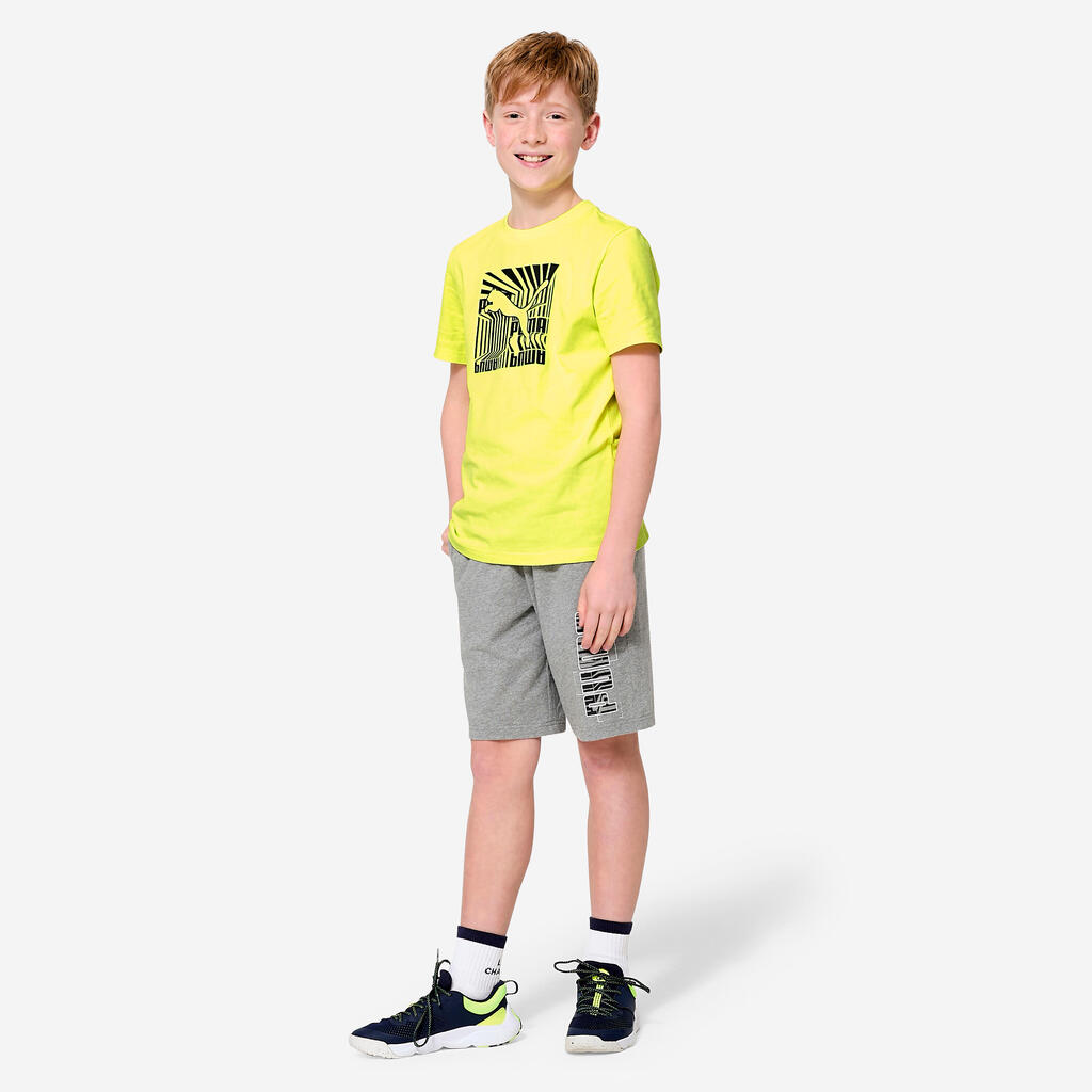 Kids' Cotton Print T-Shirt - Navy Blue