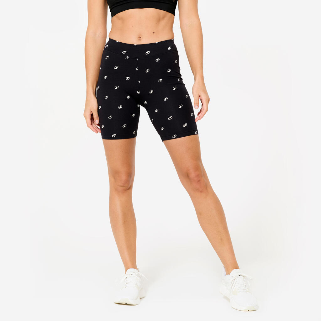 Women's Fitness Cycling Shorts - Black