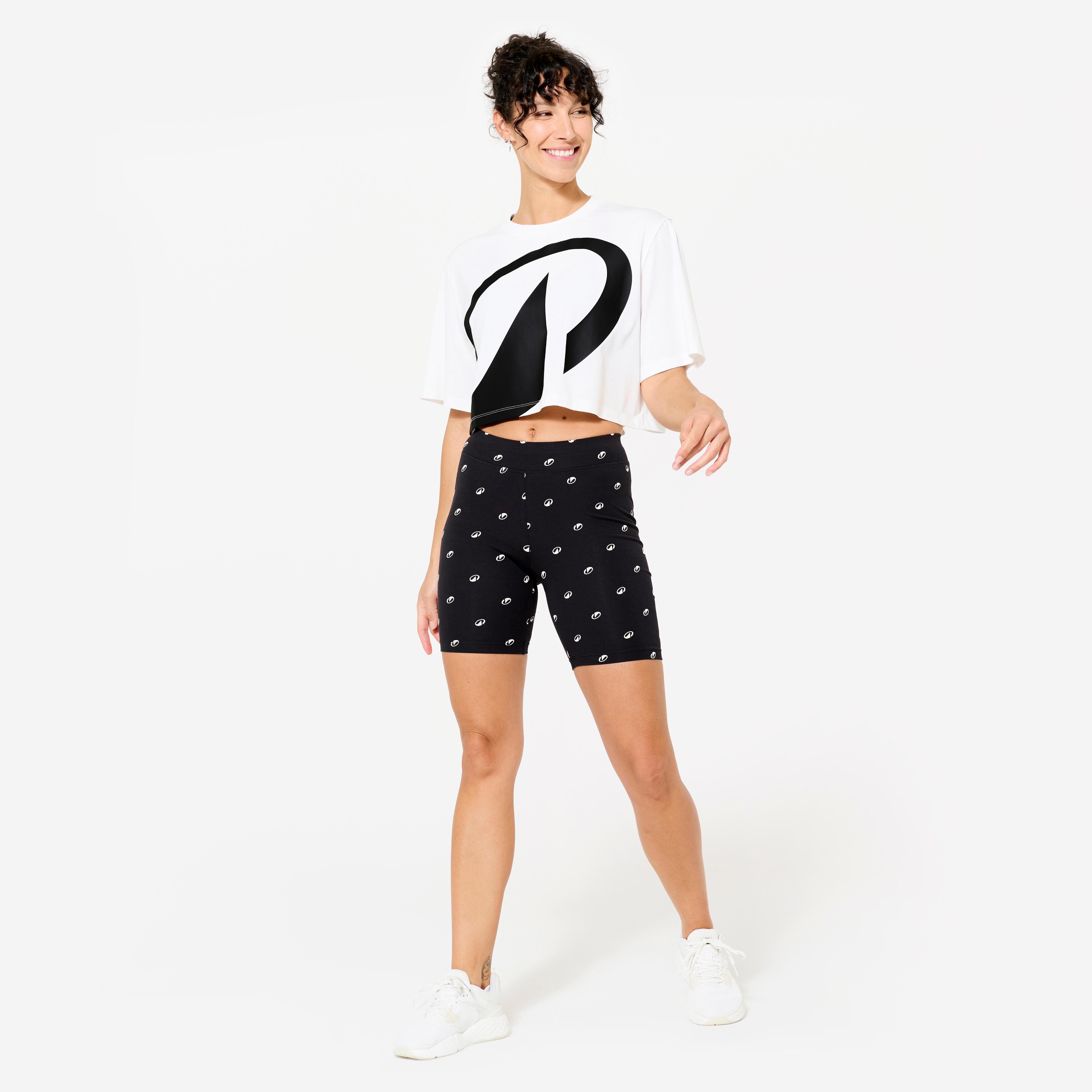 Women's Fitness Cycling Shorts - Black