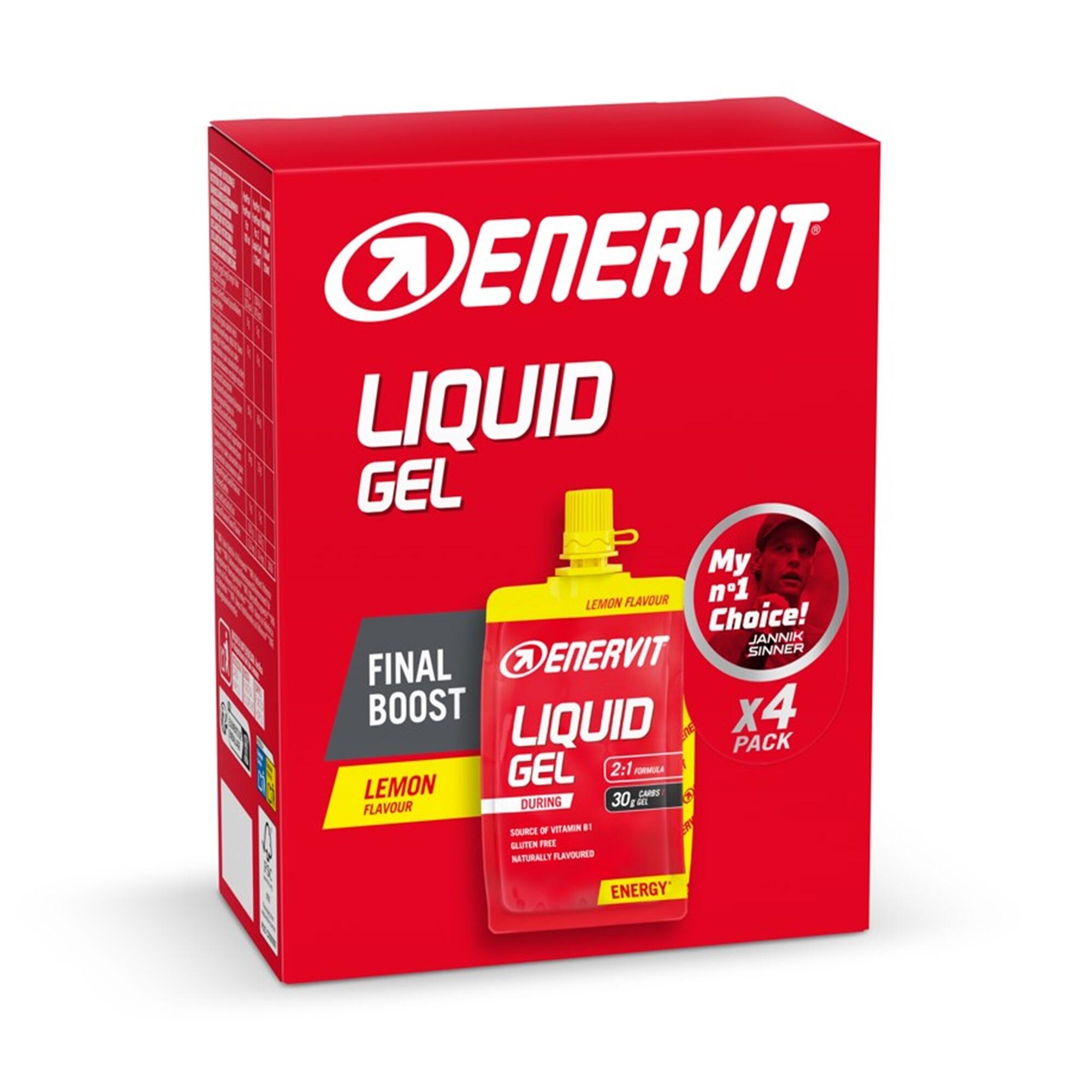 ENERVIT Gel Energetico Enervit Liquid Gel Limone 4x60ml maltodestrine fruttosio 2:1