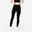 Leggings Slim de Fitness Mulher 500 Preto