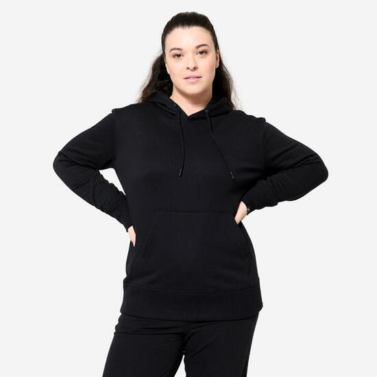 Hoodie Damen Baumwolle - baumwollweiß