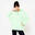 Sweat à Capuche Fitness Oversize Femme 520 - Vert Clair