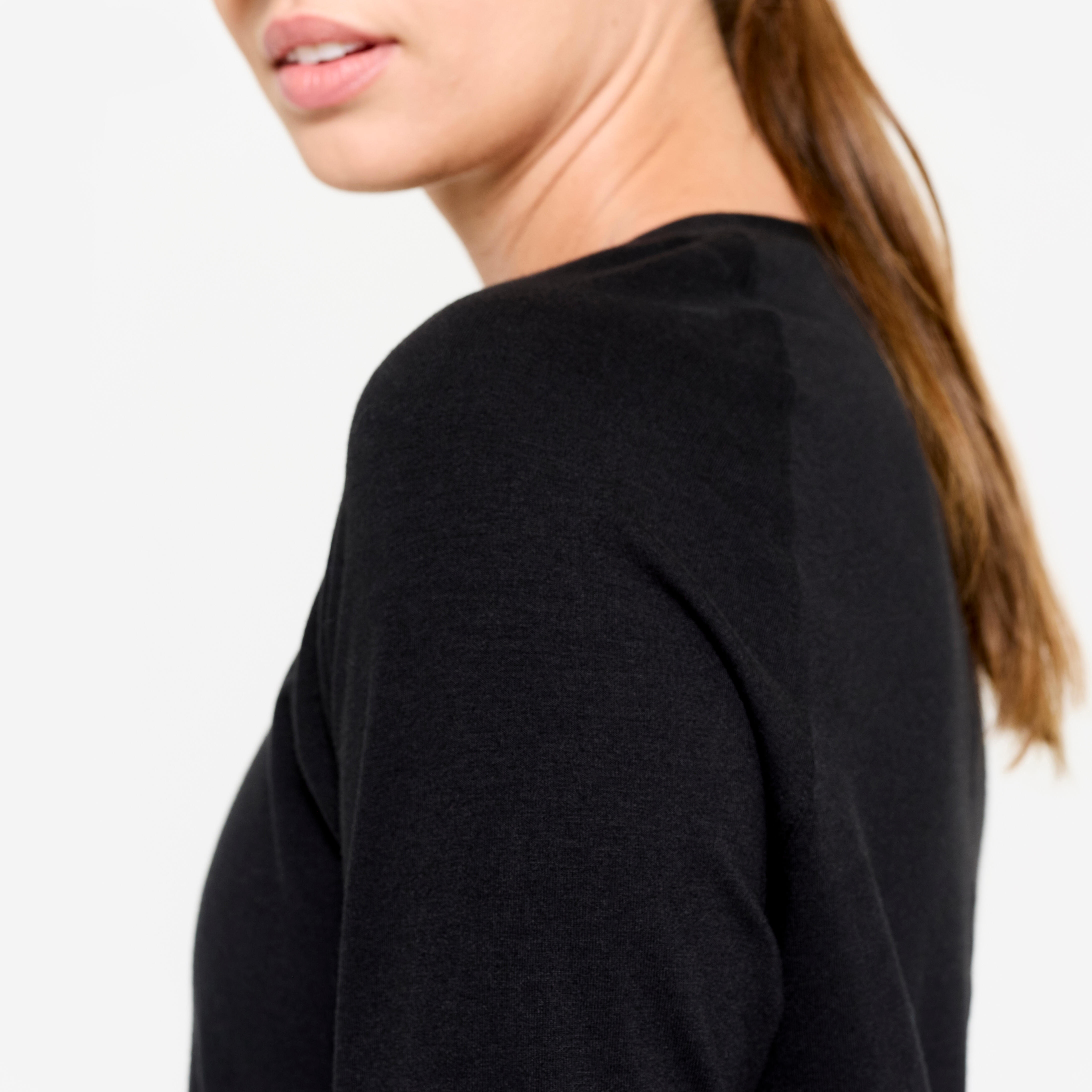 Chandail en coton à coupe classique femme – 500 - DOMYOS