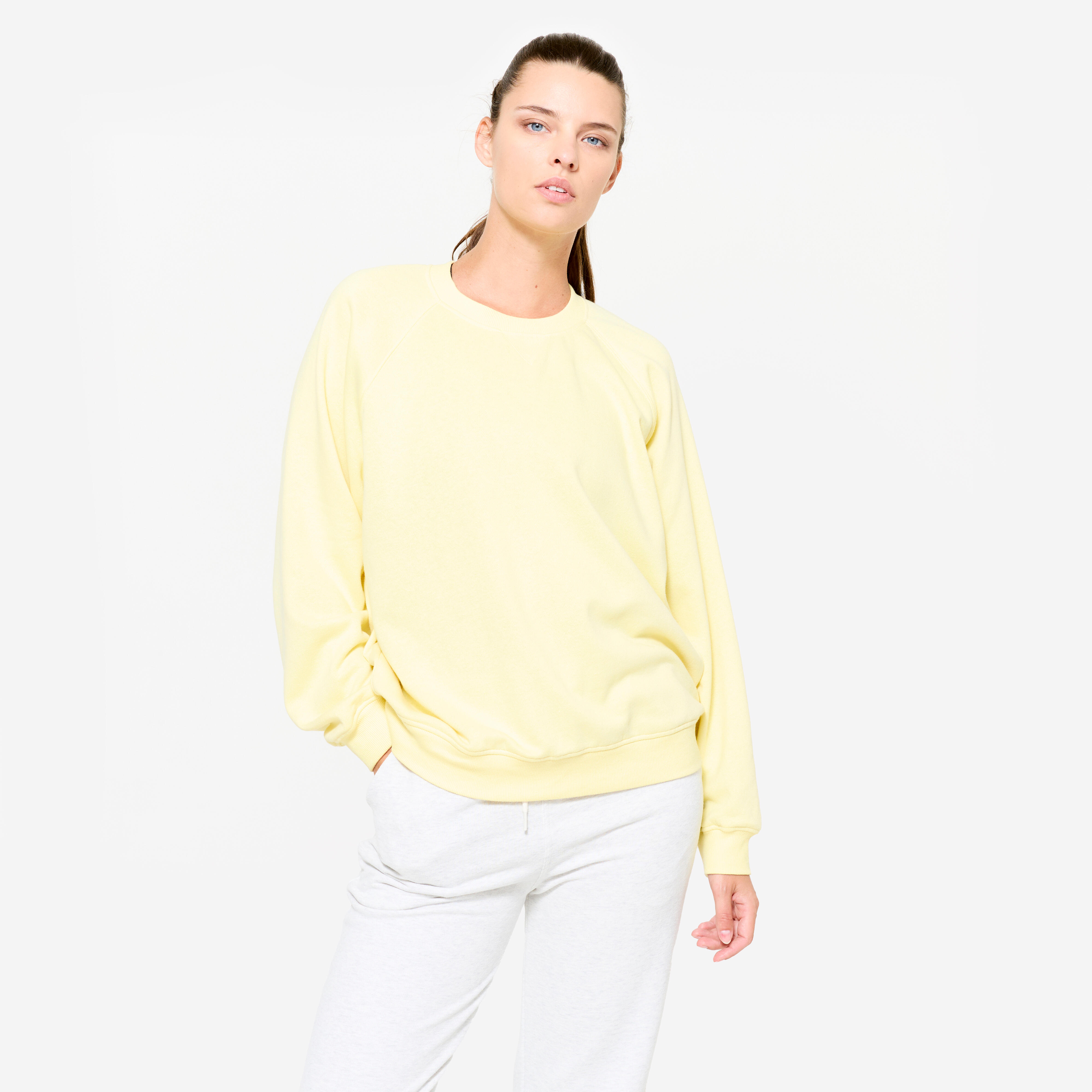 Chandail de sport en coton ouaté femme, 500 - DOMYOS
