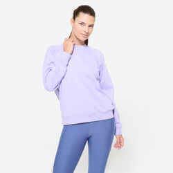 Sudadera de fitness lavanda para mujer Decathlon