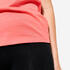 Women's V-Neck Cotton Fitness T-Shirt 500 - Pomelo Pink