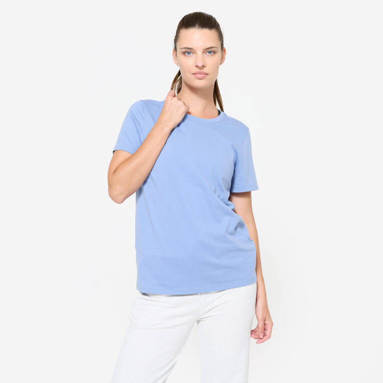 Women's Fitness T-Shirt - Snow Blue