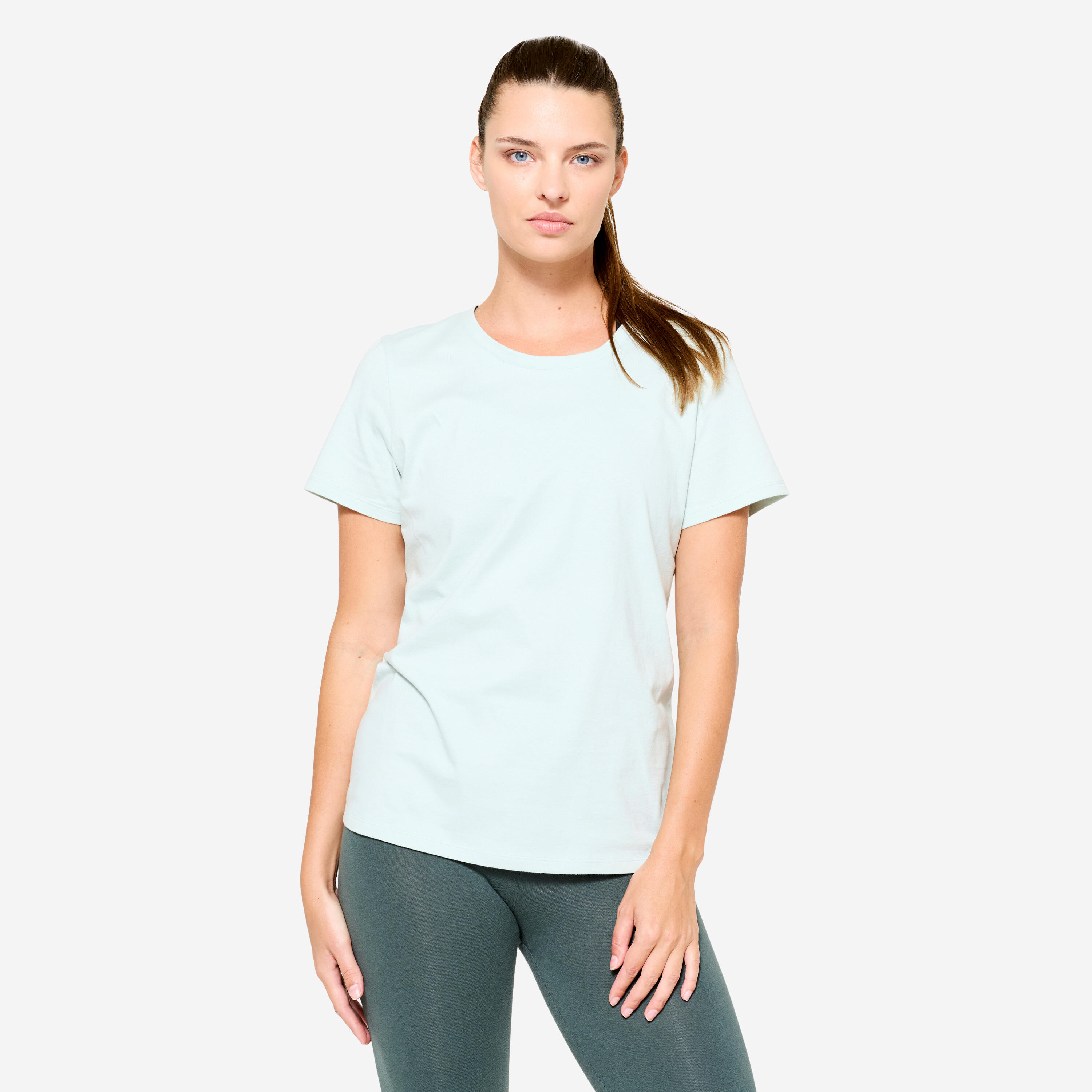 Women's Fitness T-Shirt - 500 Celadon Green
