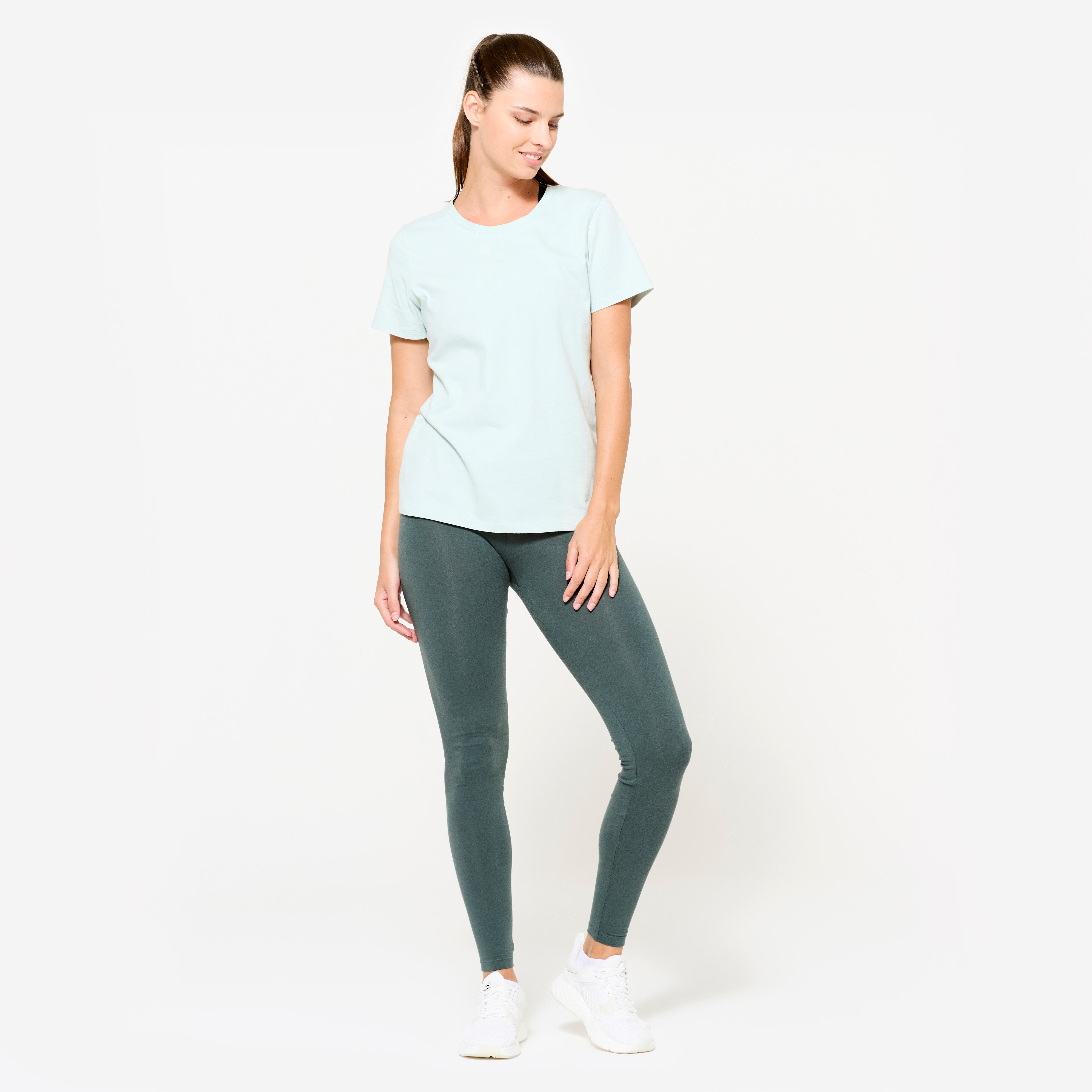 Women's Fitness T-Shirt - 500 Celadon Green