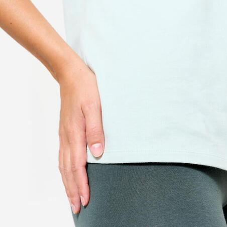 Футболка спортивна жіноча з круглим вирізом світло-зелена