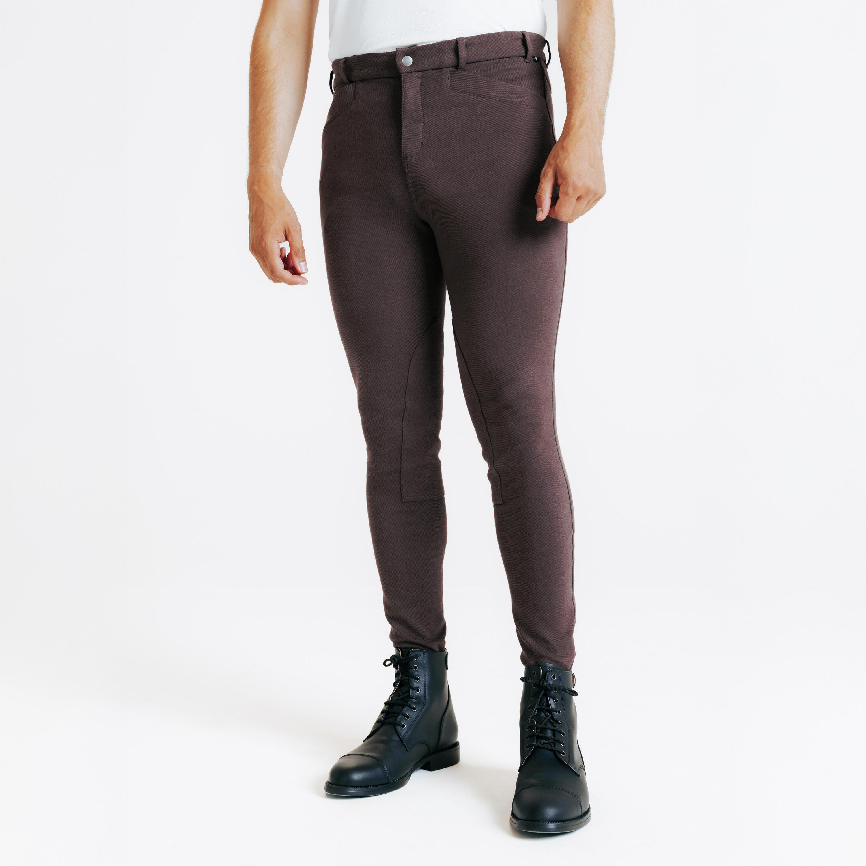 FOUGANZA Men's Horse Riding Jodhpurs 100 - Brown