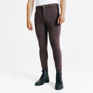 Pantalón Equitación 100 Hombre Marrón