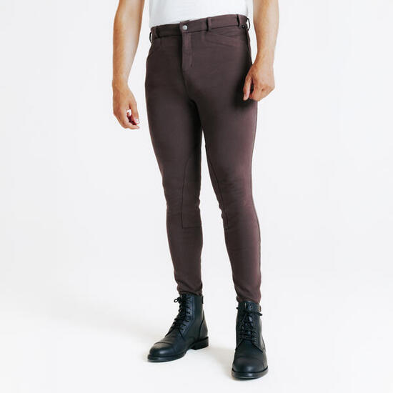 Pantalon Equitation Homme 100 marron