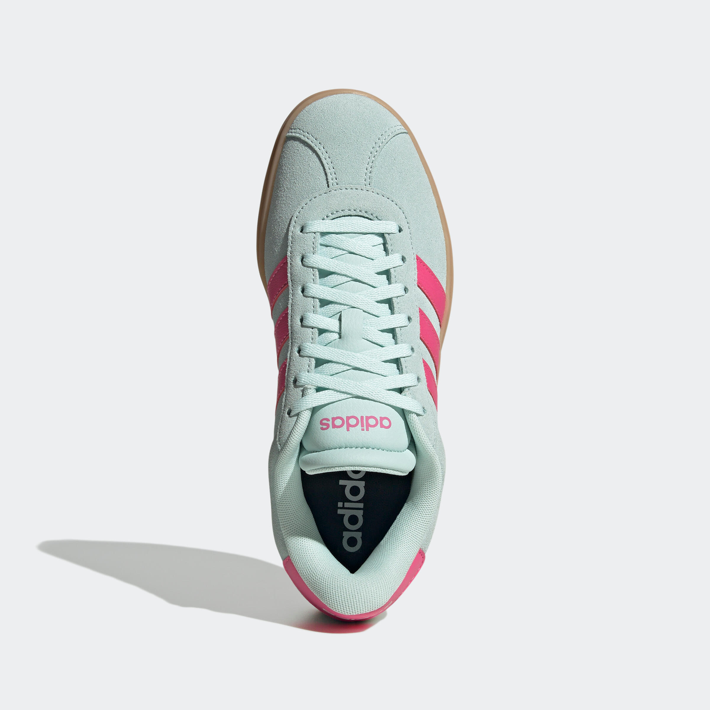 Dames sneakers VL Court Bold groen roze ADIDAS | Decathlon