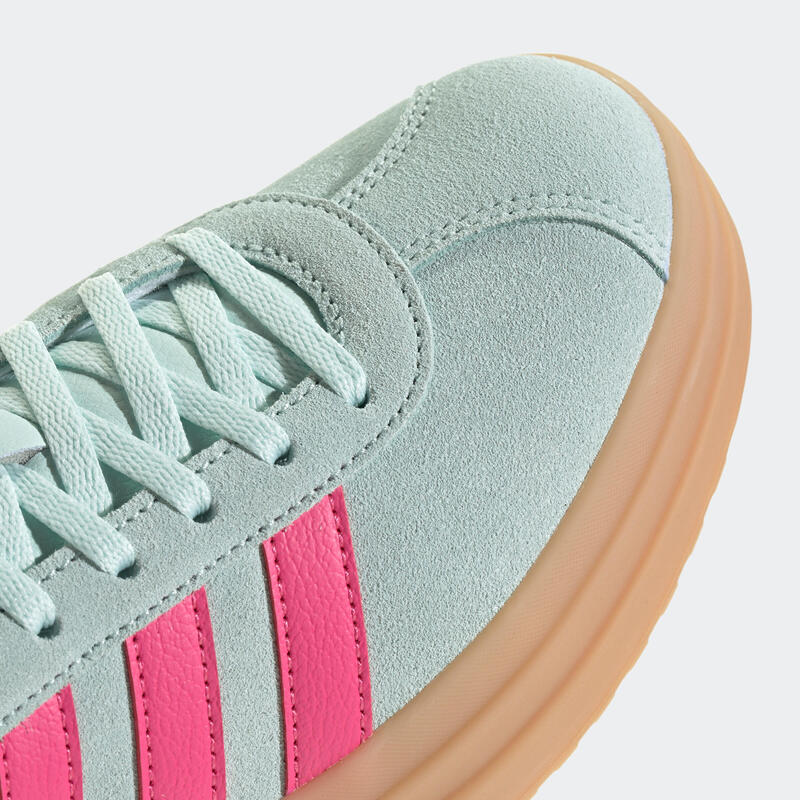 Baskets femme, vl court bold vert et rose gomme