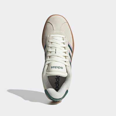 Zapatillas Caminar Adidas VL Court Bold Mujer Verde-Rosa Goma