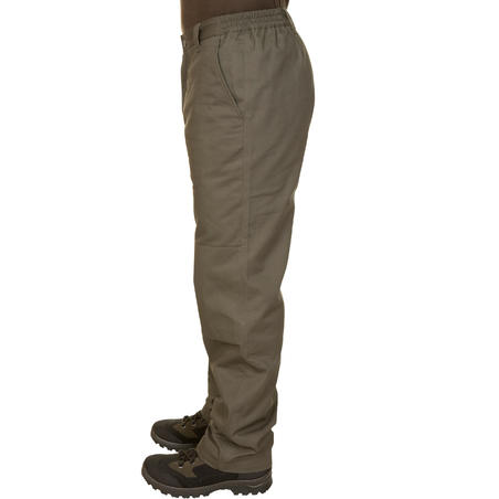 PANTALON CHASSE CHAUD VERT 100