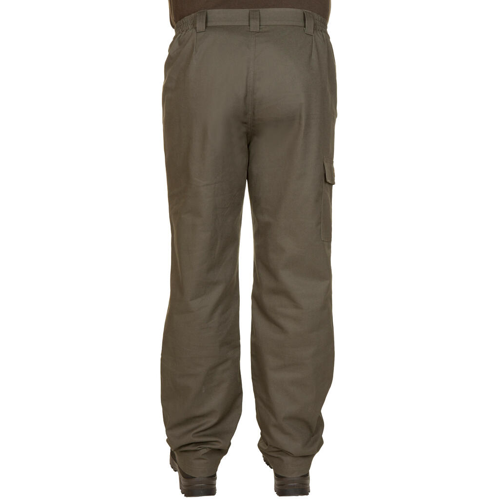Zelene tople pantalone za lov 100