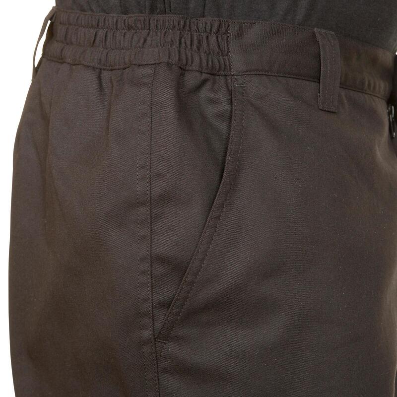 Pantalón De Caza Hombre Solognac 100 Negro Cálido Perlante