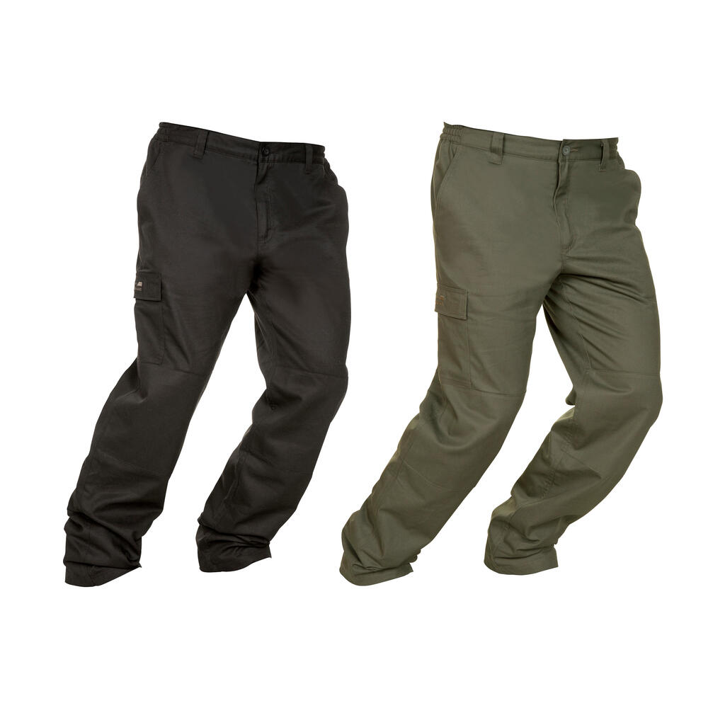 Zelene tople pantalone za lov 100
