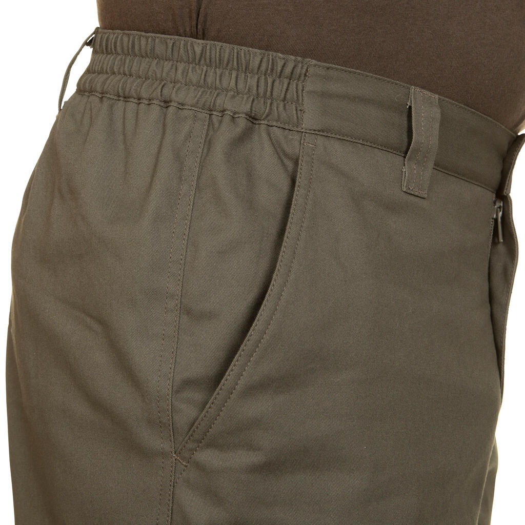 Zelene tople pantalone za lov 100