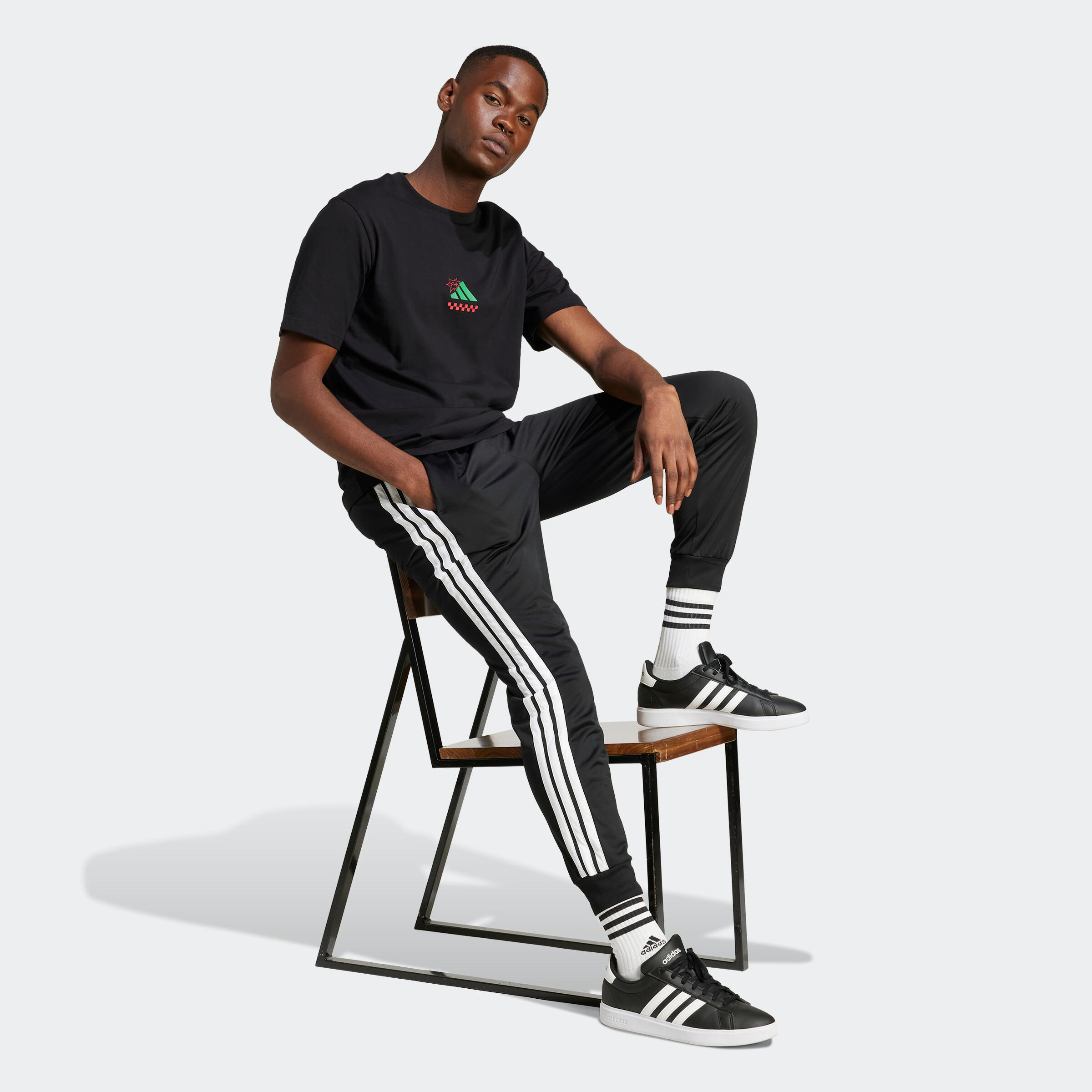 CAMISETA ADIDAS HOMBRE NEGRO 2/6