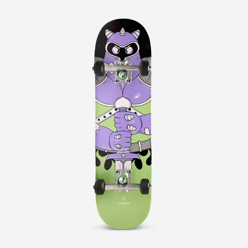 Skateboard Enfant 80 Cm – Planche Bois Solide – Débutants – Design Fun Couleur Aléatoire