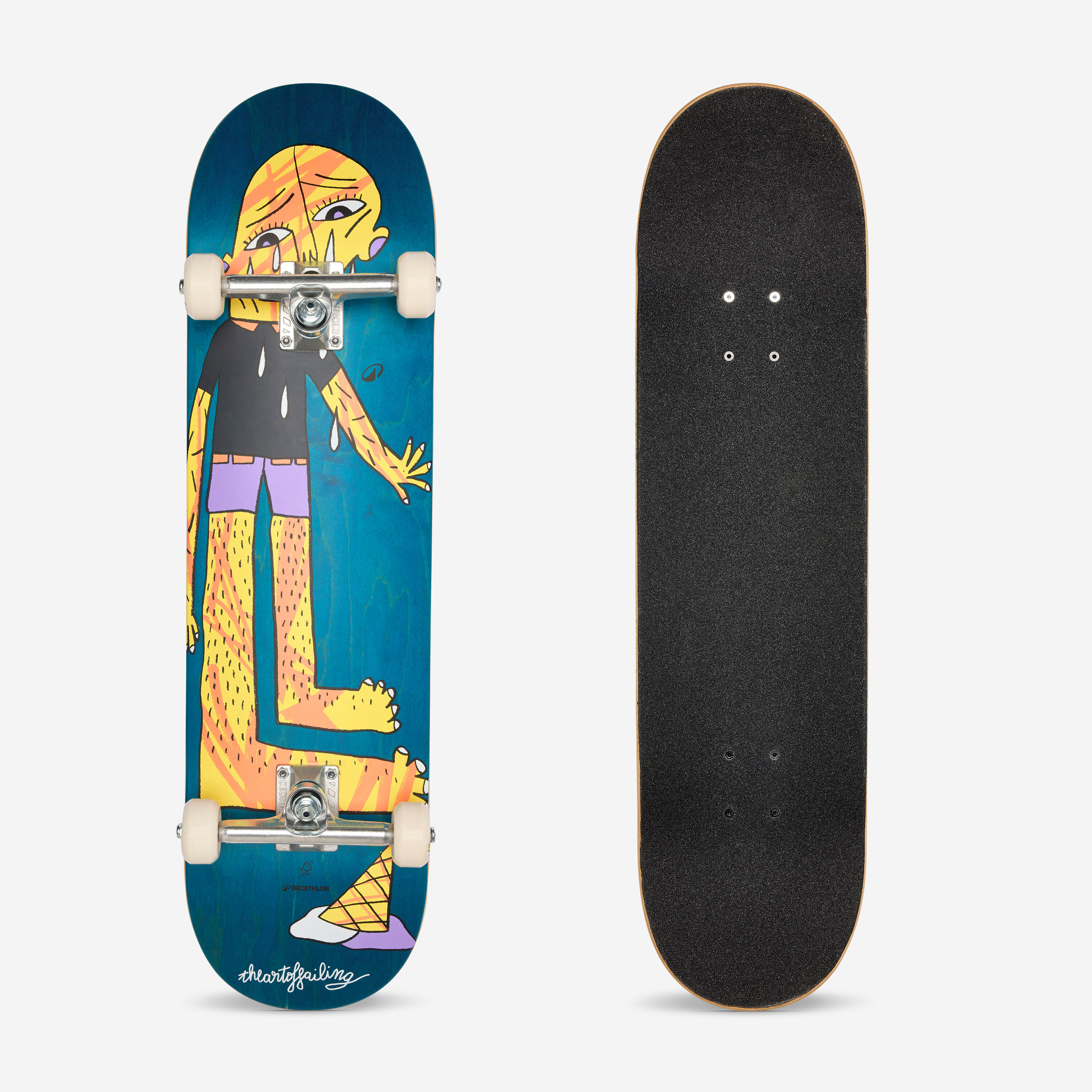 Decathlon Skateboard komplett für Skater ab 12 Jahren – CP500 Ice Cream | 03608393157461 Decathlon Skateboard komplett für Skater ab 12 Jahren – CP500 Ice Cream | 03608393157461