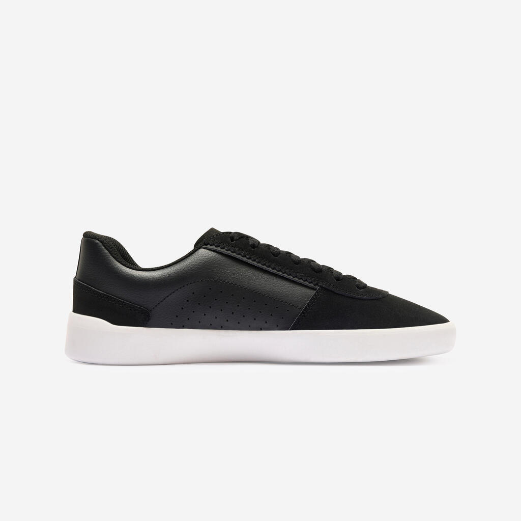 Skateschuhe Damen/Herren niedrig Cupsole - Crush 500 schwarz/weiß