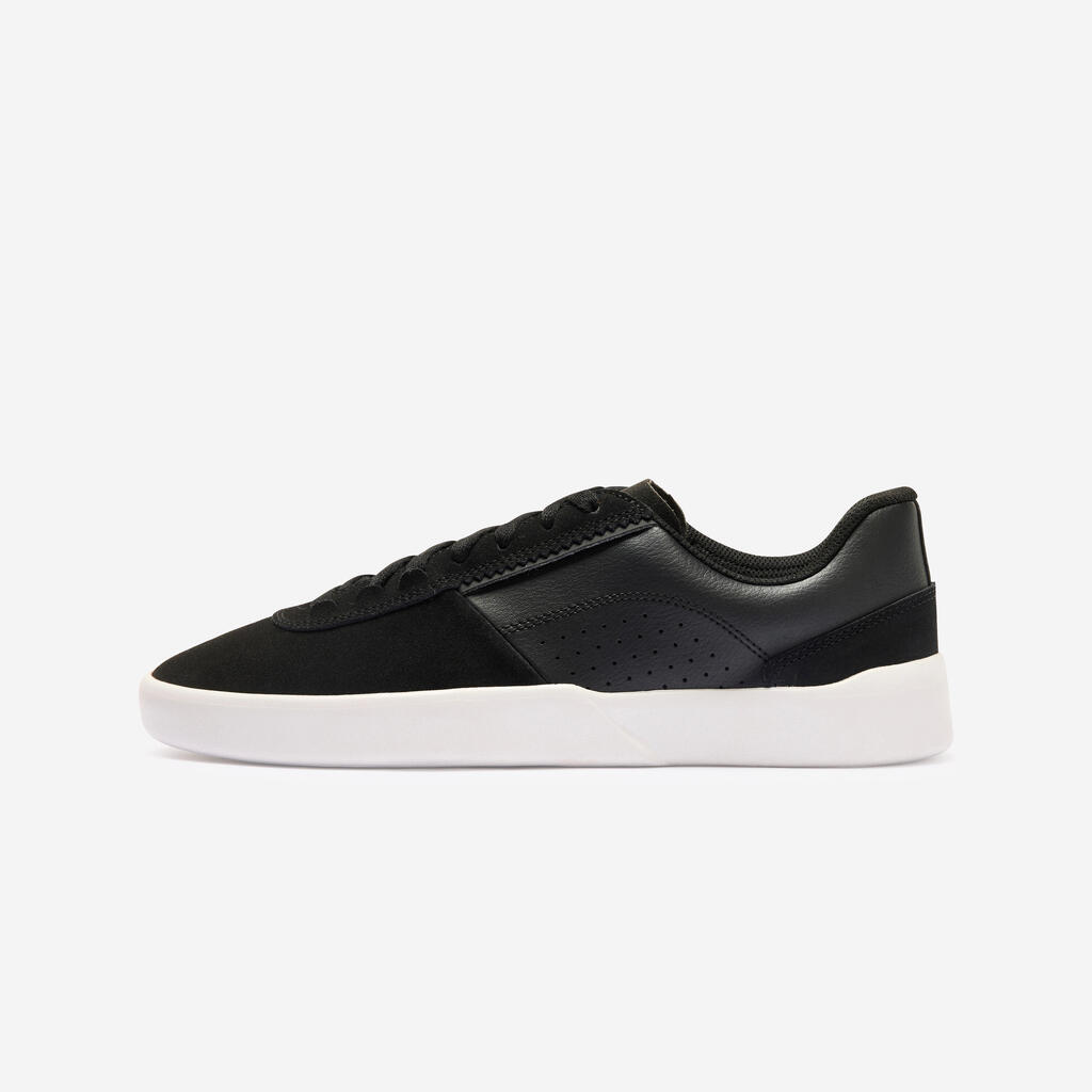 Skateschuhe Damen/Herren niedrig Cupsole - Crush 500 schwarz/weiß