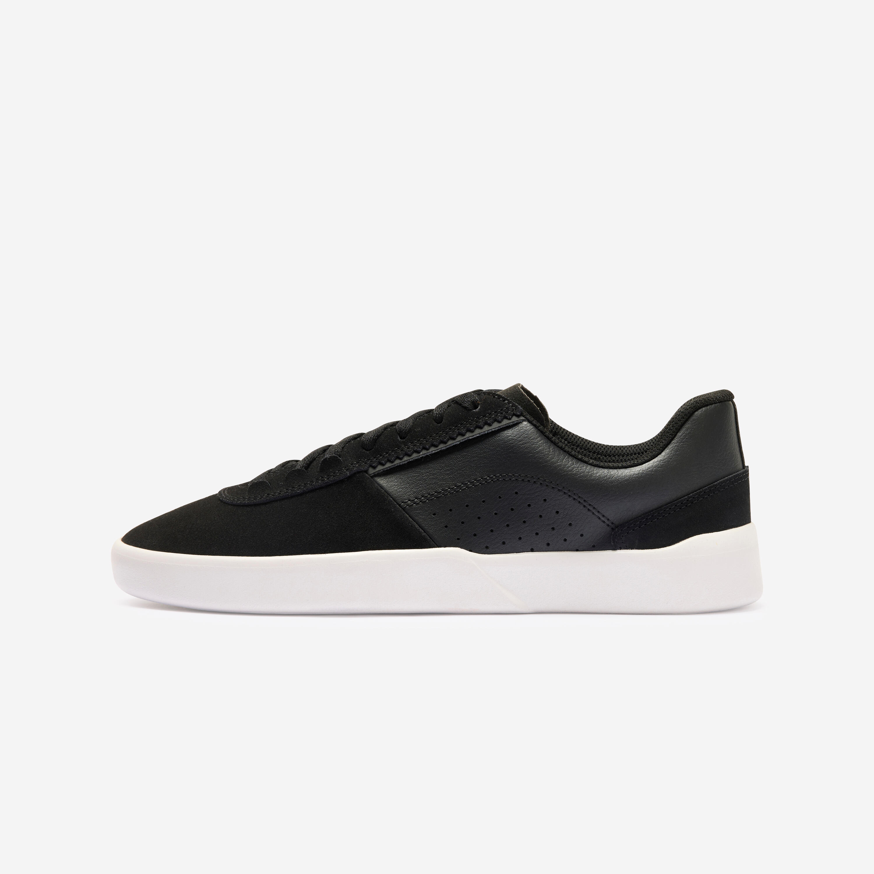 Adults' lowtop "cupsole" skate shoes CRUSH500 black and white 5/5