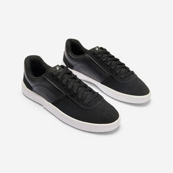 Chaussures basses "cupsoles" de skateboard adulte CRUSH500 noir et blanc