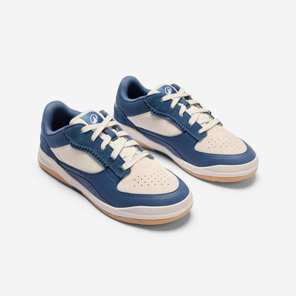 Tenis de skateboarding de caña baja azules para niño Crush 500