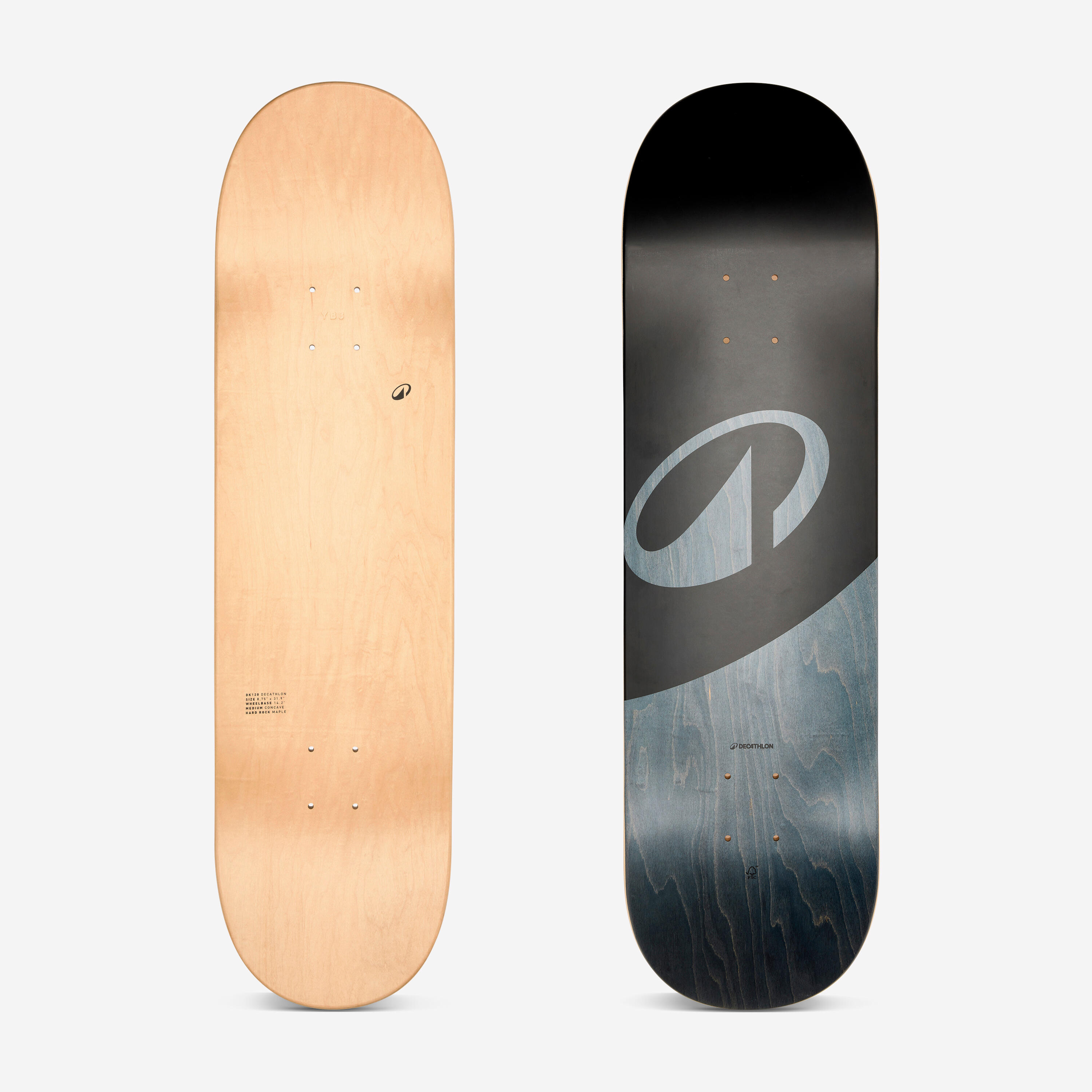 DECATHLON Tavola skate DK 120 acero canadese 8.75" nera