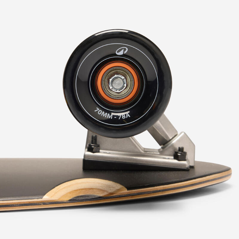 4 Roues Longboard 70mm 78A - Set Complet Avec Roulements ABEC-9 | Blanc Pour Skate Et Cruiser