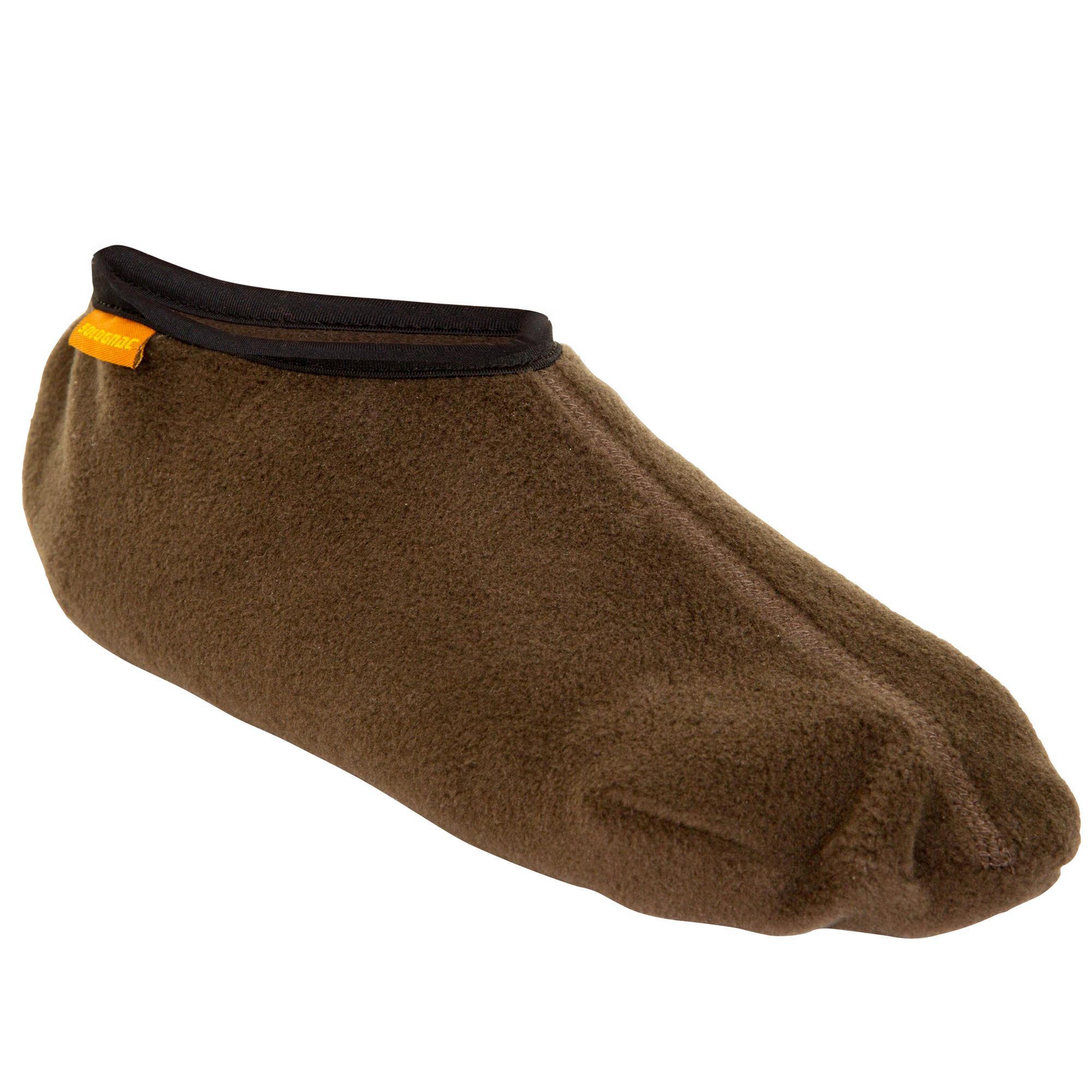 Chaussons chasse polaire Sibir 300 marron SOLOGNAC Decathlon