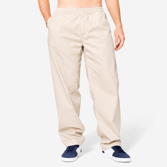 PANTALON DE SKATE CHINO CN500 LIGHT BEIGE