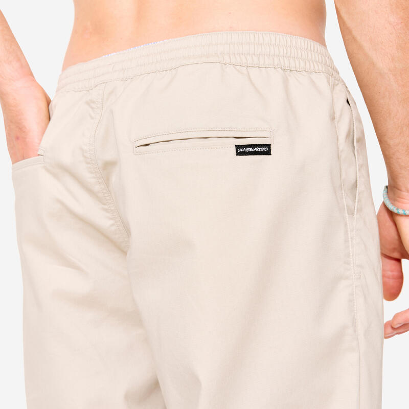 Pantalon Skateboard CN500 LIGHT Bej 