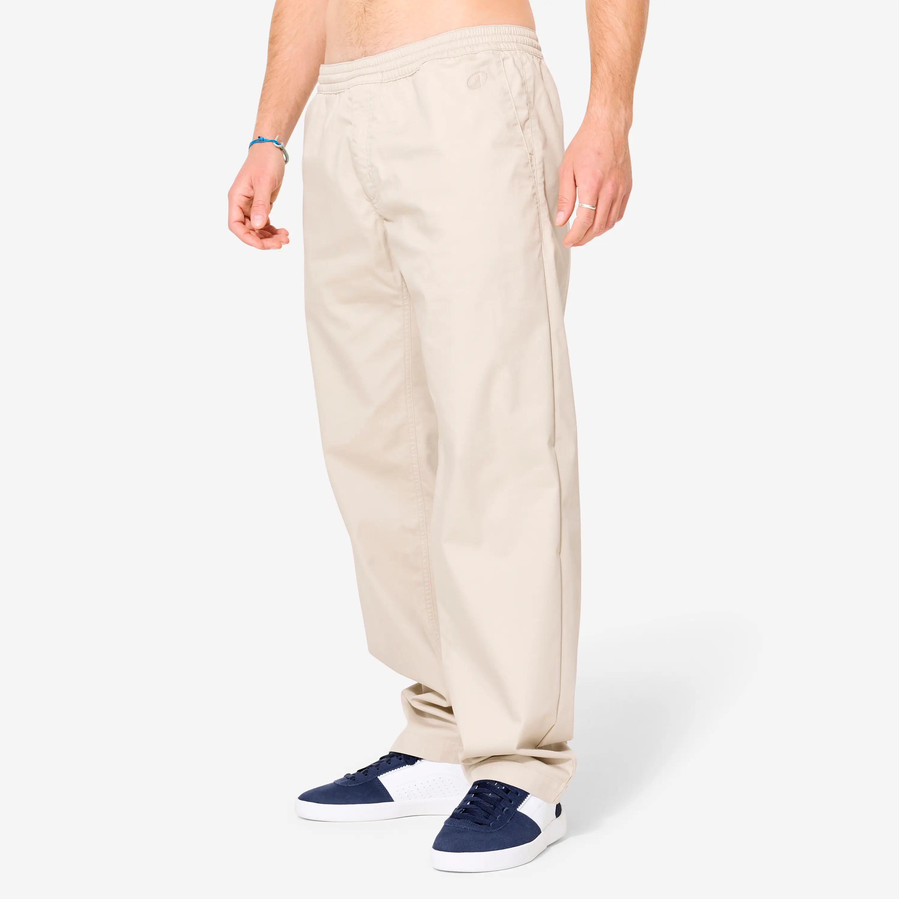 Pantalón de Skate Chino CN500 Beige Claro 9/23
