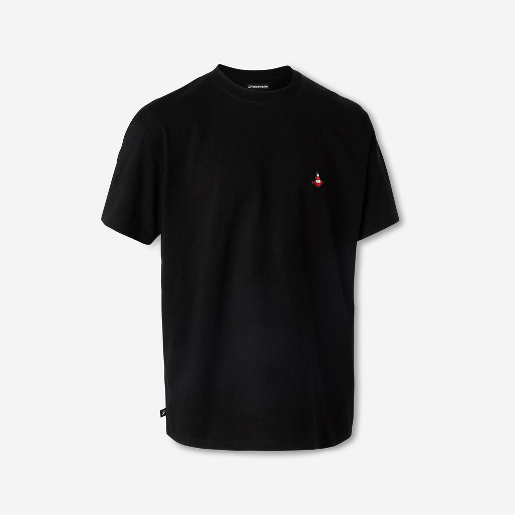 T-Shirt Skateboard Zusammenarbeit mit MLSL - TS500 schwarz 
