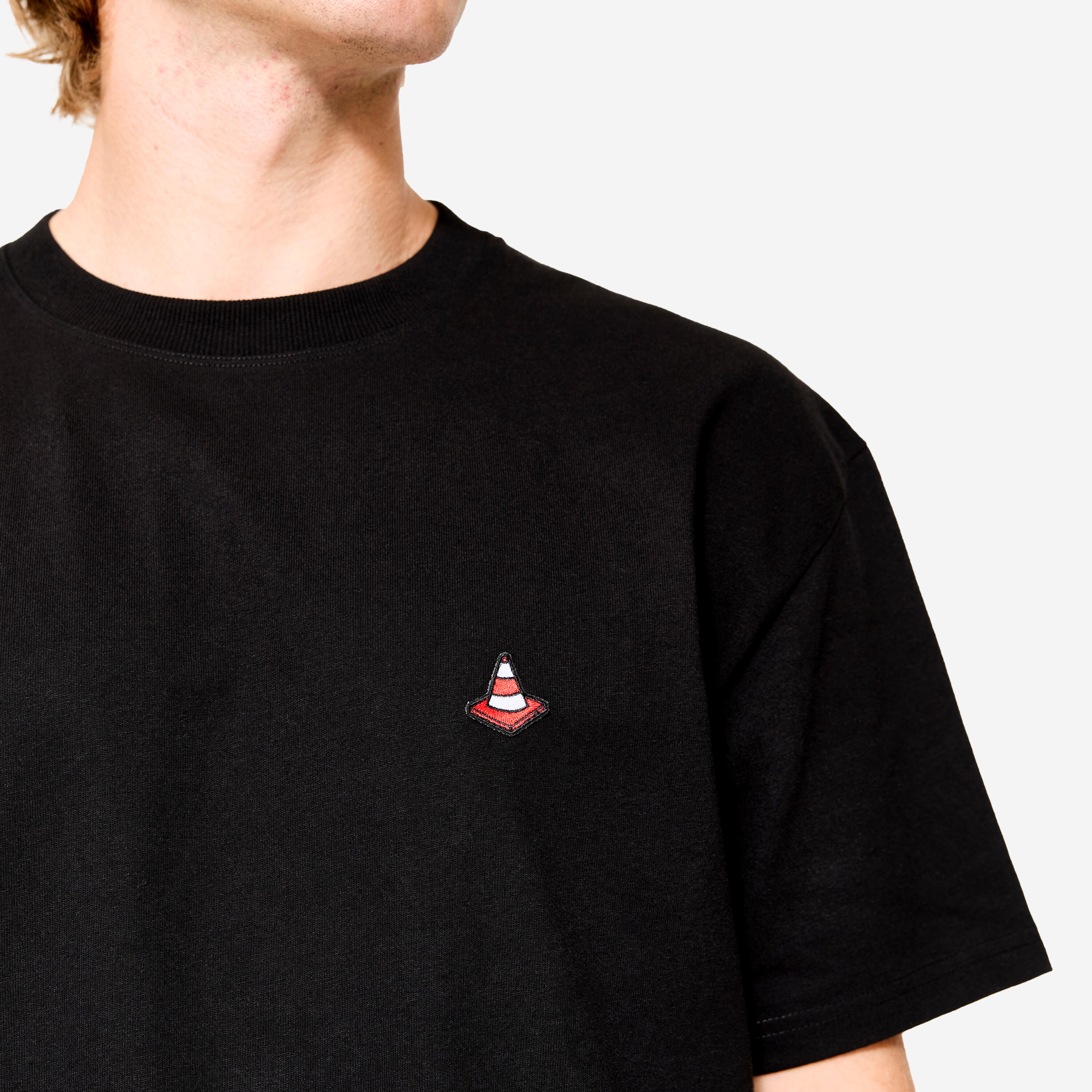 T-Shirt kurzarm Skateboard - TS500 Traffic schwarz 4/7