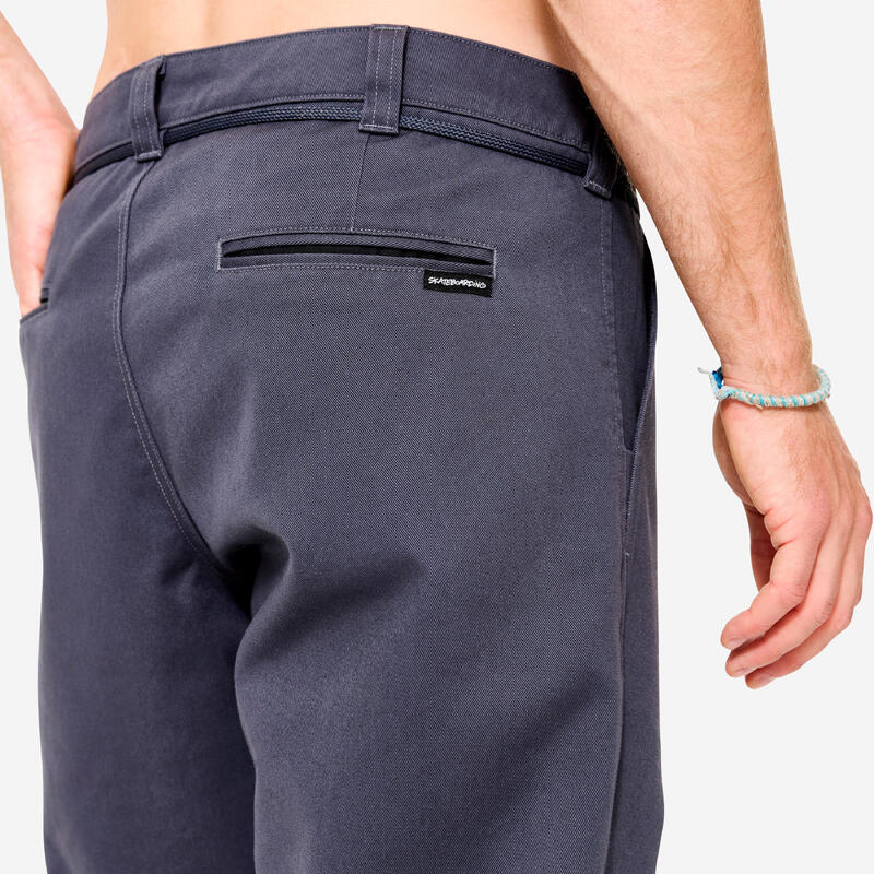 Pantalon Skateboad Chino CN500 heavy Gri