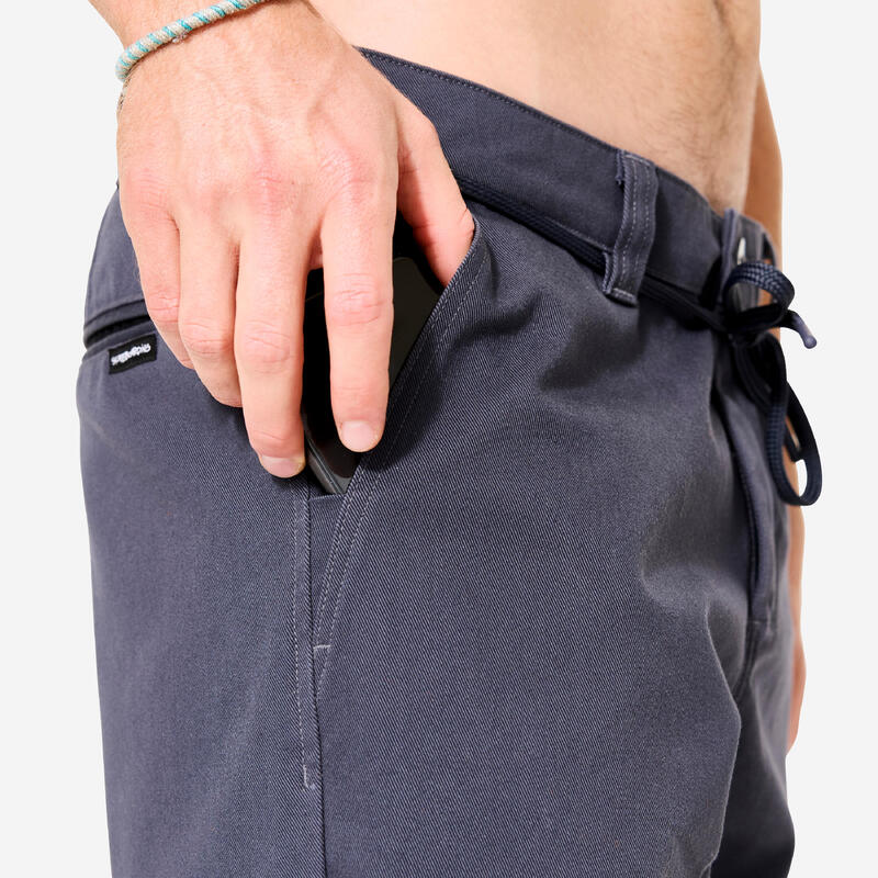 Pantalon Skateboad Chino CN500 heavy Gri