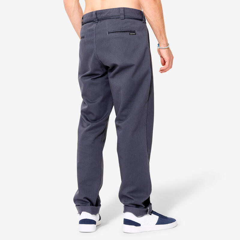 Pantalon Skateboad Chino CN500 heavy Gri