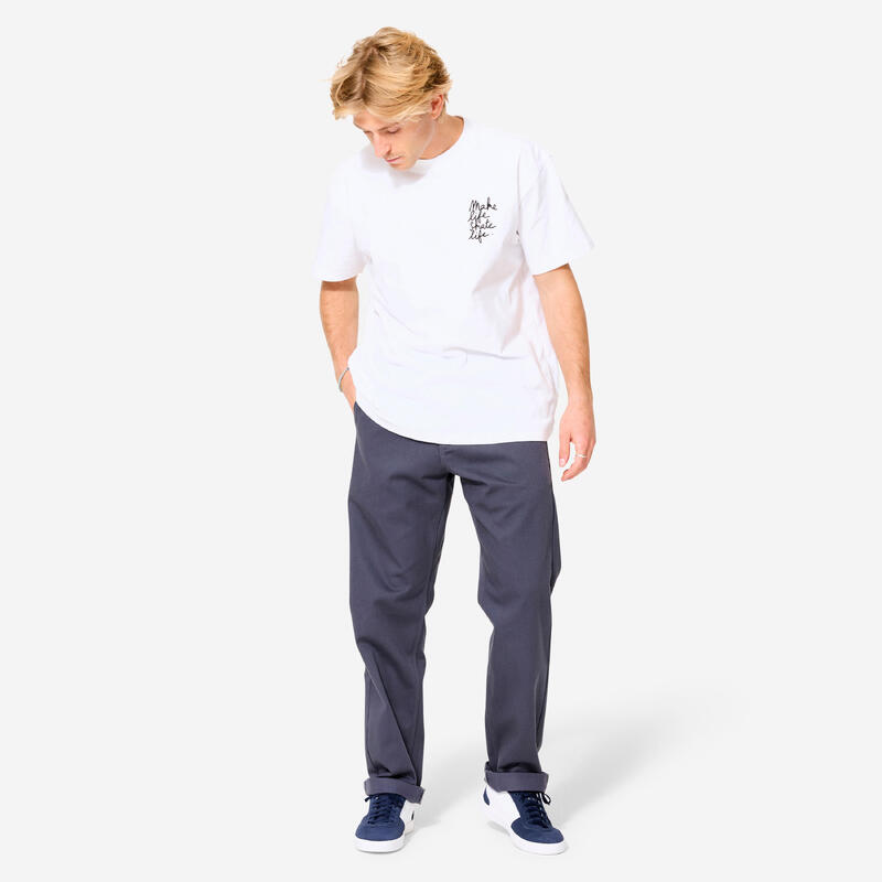 Pantalon Skateboad Chino CN500 heavy Gri