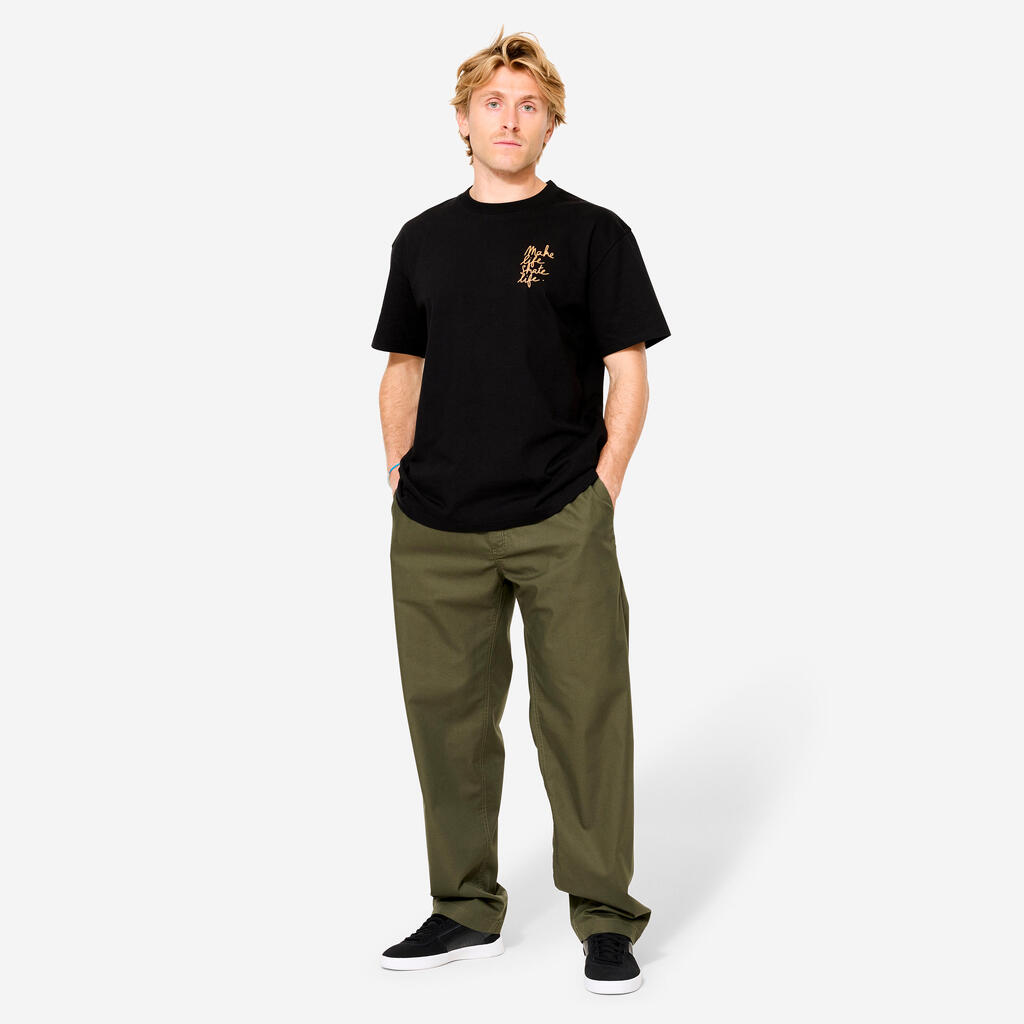 Kaki pantalone za skejtbording CHINO CN500 LIGHT