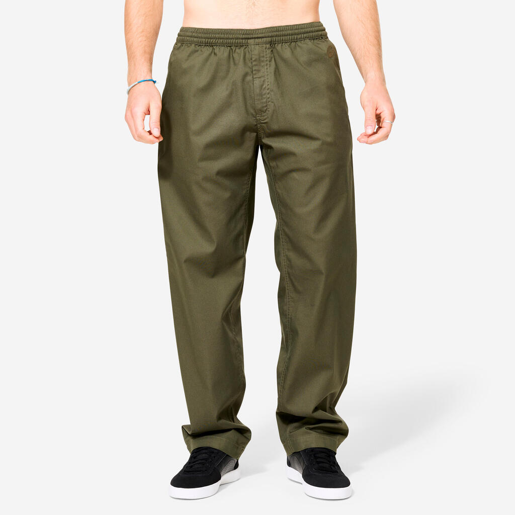 Kaki pantalone za skejtbording CHINO CN500 LIGHT