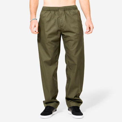 Spodnie chinos na deskorolkę CN500 Light khaki