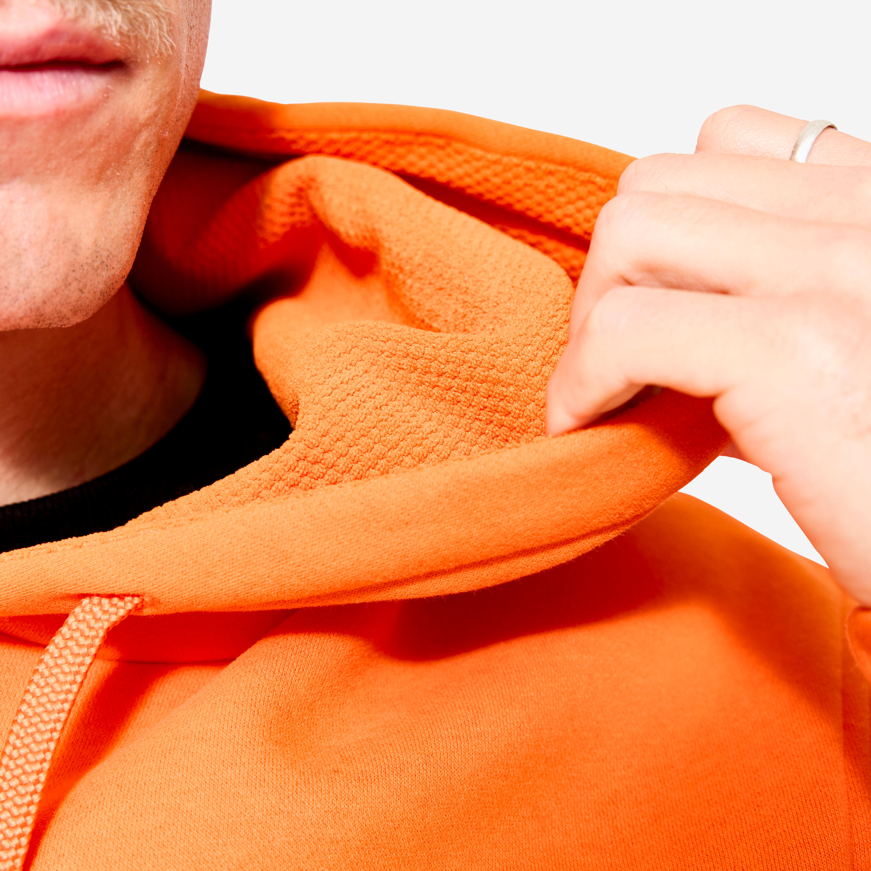 Skateboard-Sweatshirt  HD500 orange Zusammenarbeit Make Life Skate Life 9/26